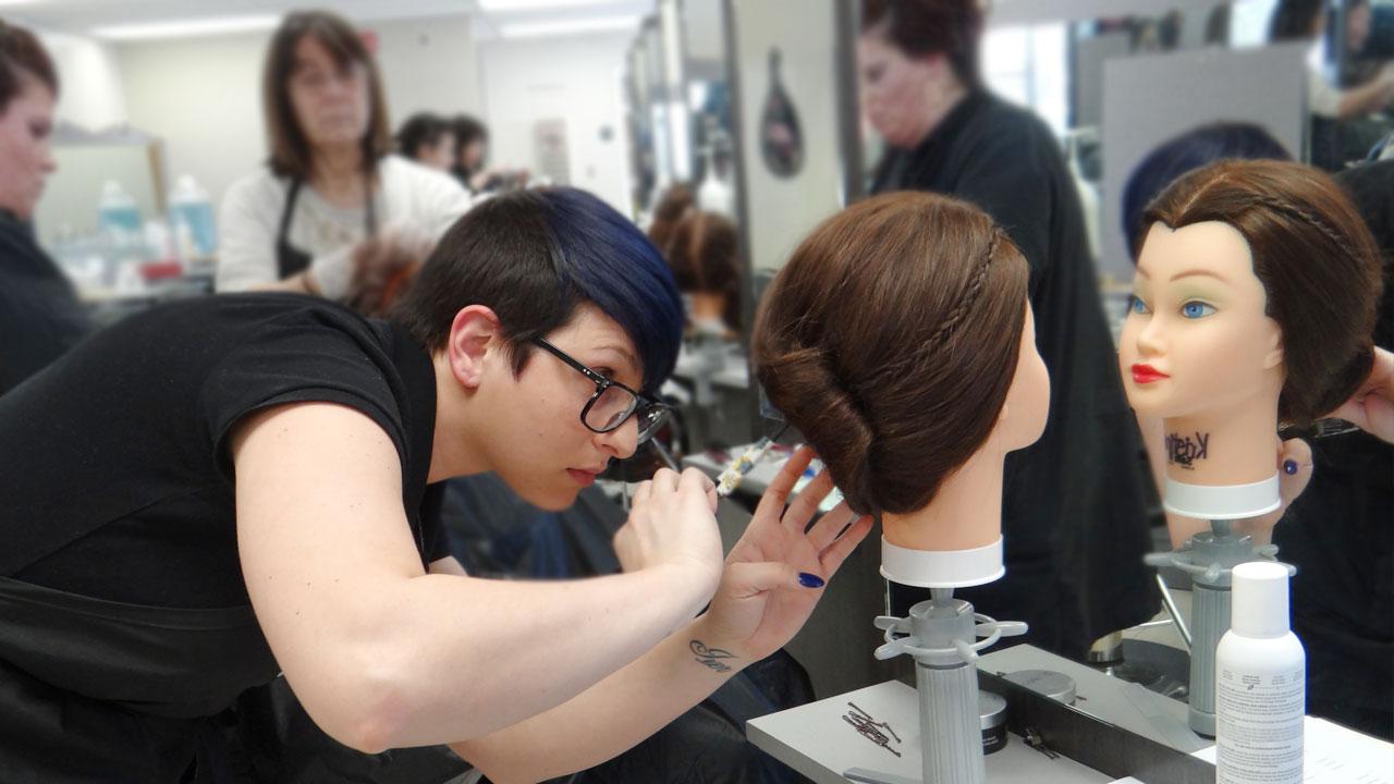 cosmetology hair styling