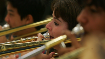 NSCC'students playing trombones