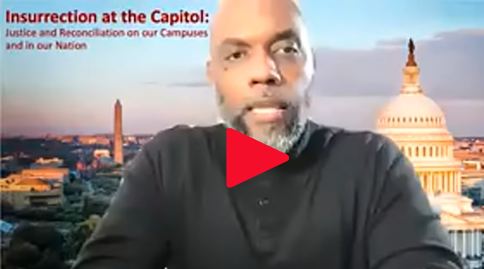 Keygrame of Insurrection at the Capitol video of Lasana Hotep