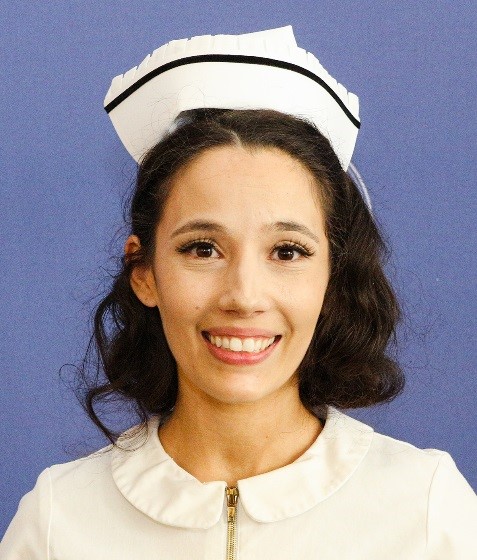 Portrait of Jessica Cappucci with Nurse uniform.