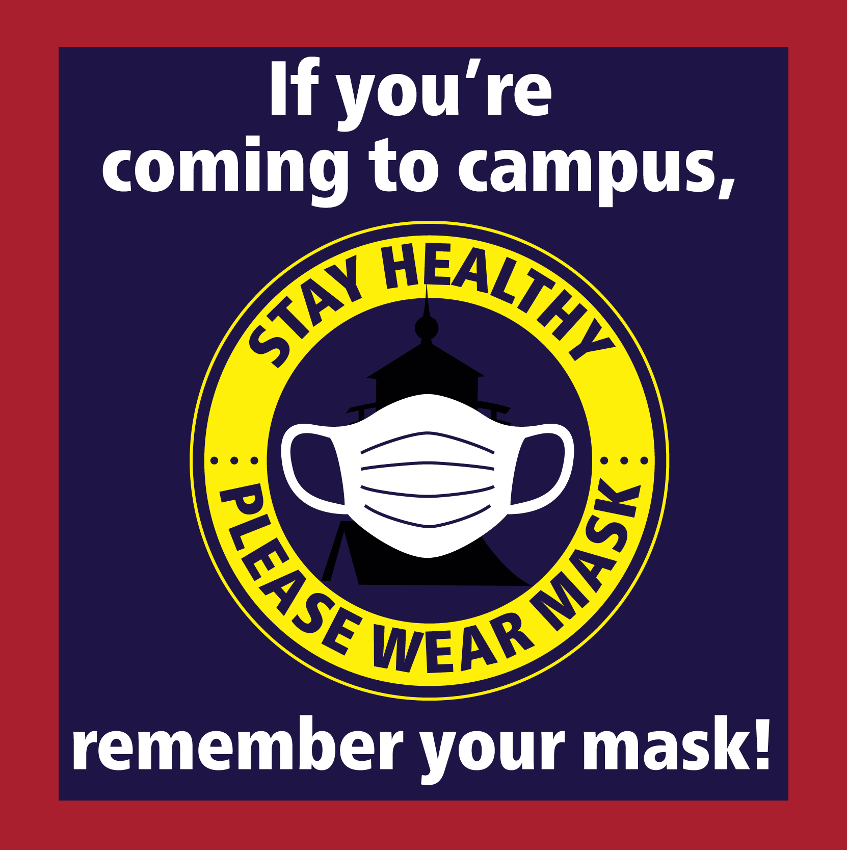 corona mask graphic