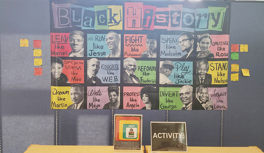 bhm quilt in Danvers library