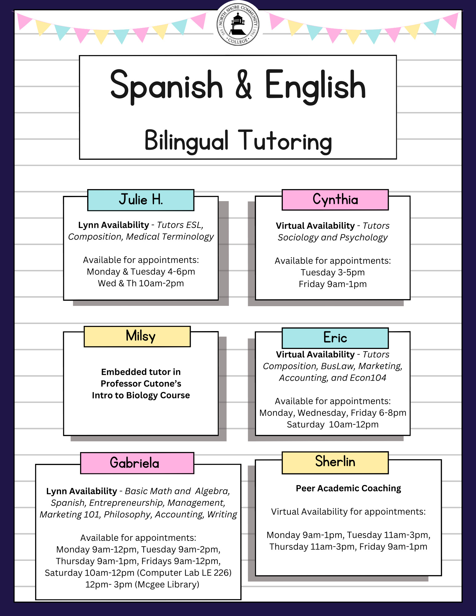 bilingual tutoring flyer