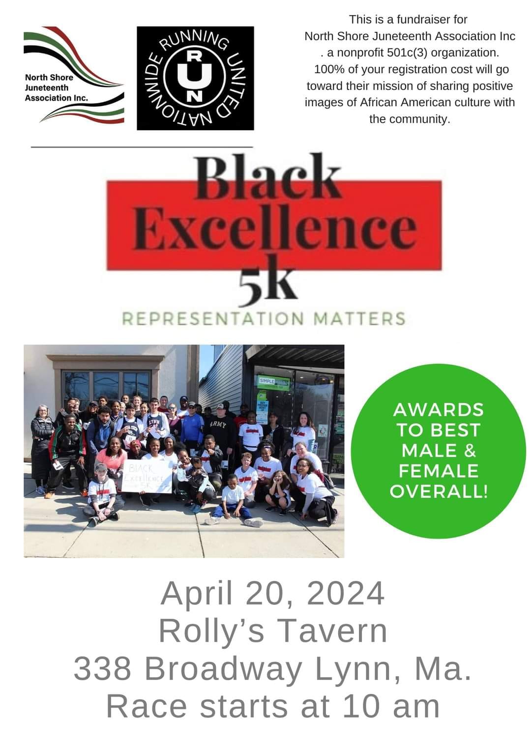 Black Excellence 5K flyer