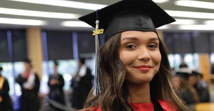 graduating woman
