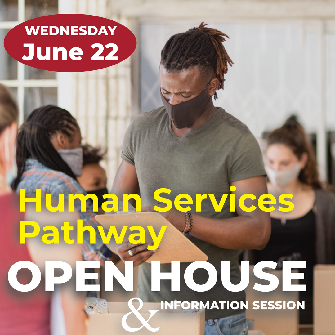 young Black male and human services open house