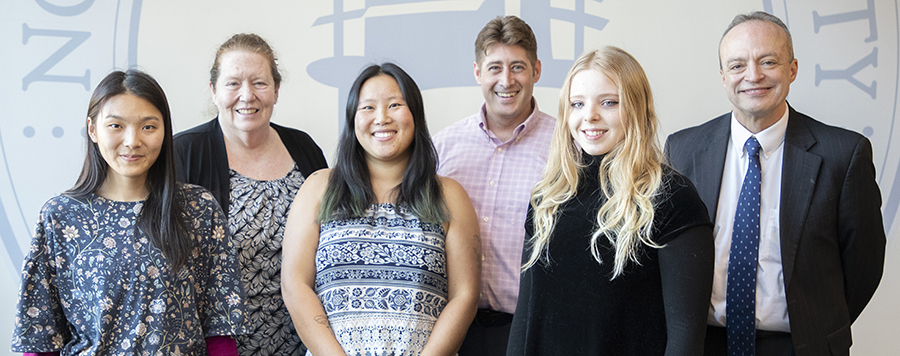  Lotus Carlson, Barbara Heath, Emily Fenton, Mark Priest,Hailey Darling, President Heineman