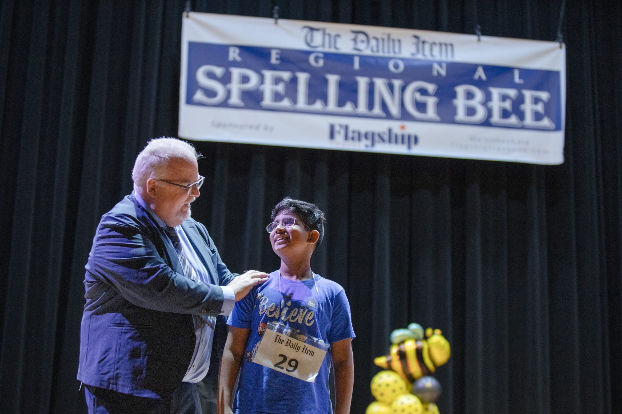 Walter Stone and winner of 2023 spelling bee