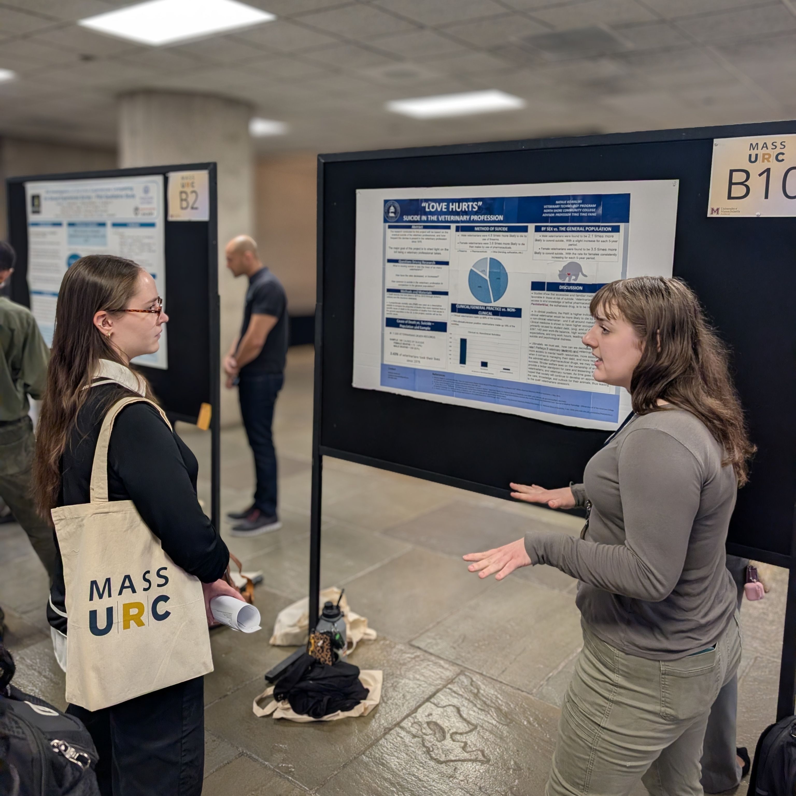 Kowalski presents her poster