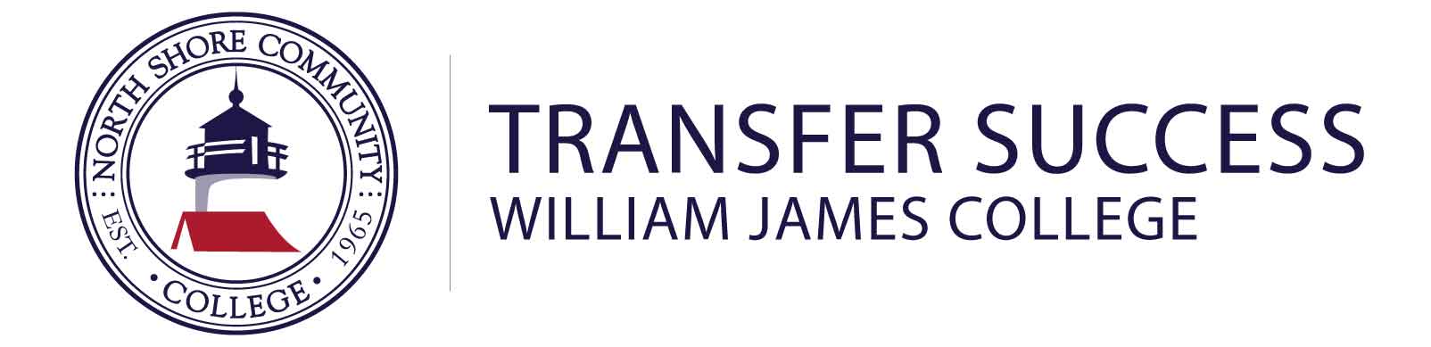 The NSCC logo and text that reads "transfer success william james college"