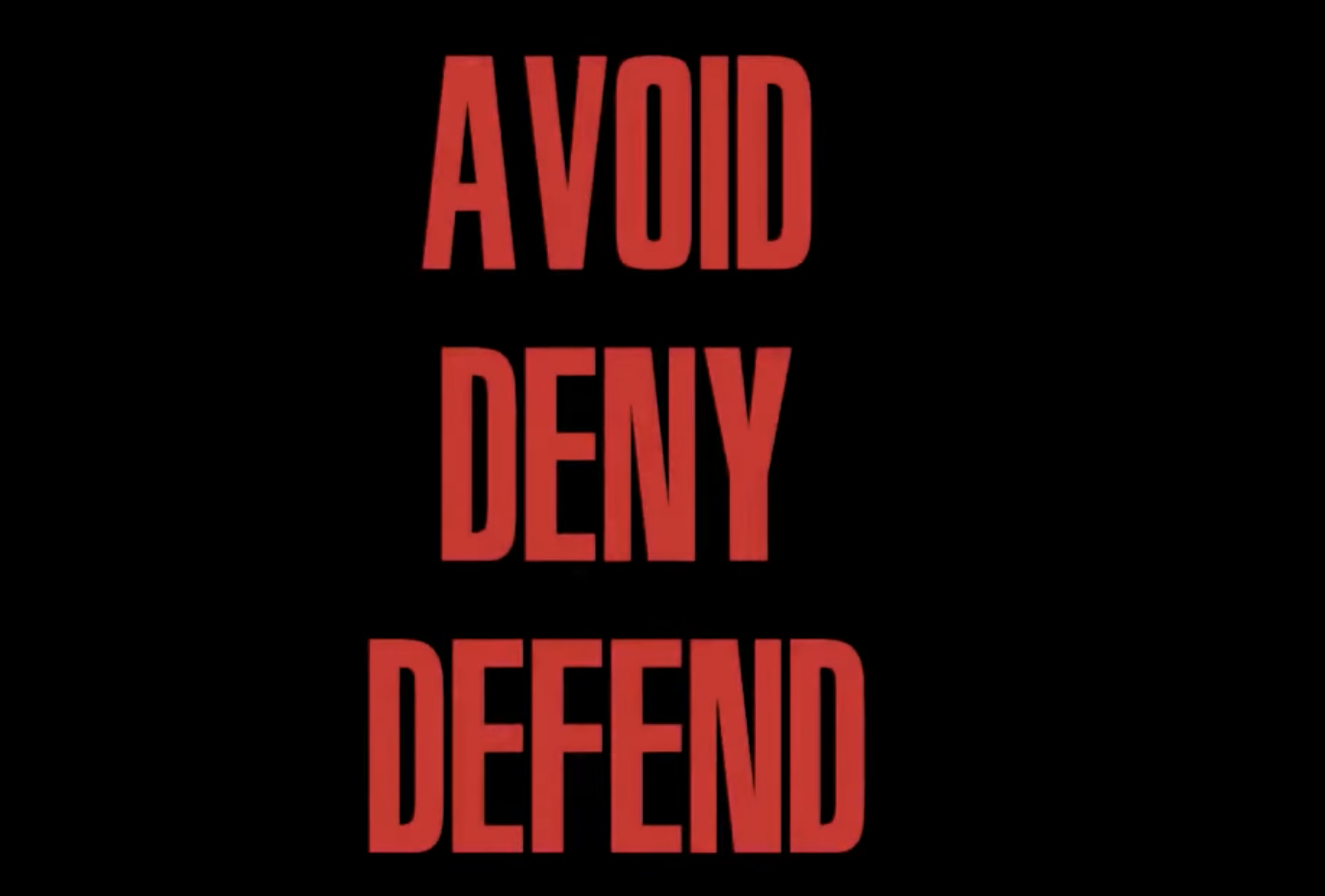 Avoid Deny Defend Video Avoid Deny Defend Video