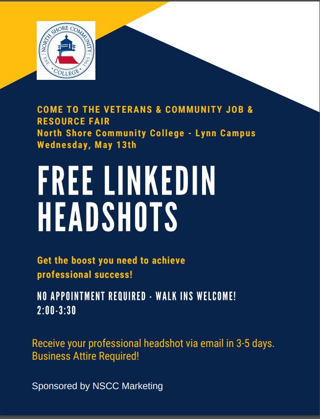 Free LinkedIn Head Shot Flyer